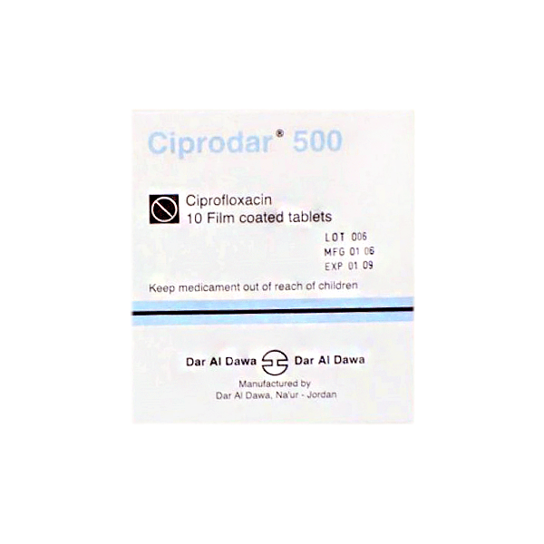 Ciprodar 500mg 10 Tablet