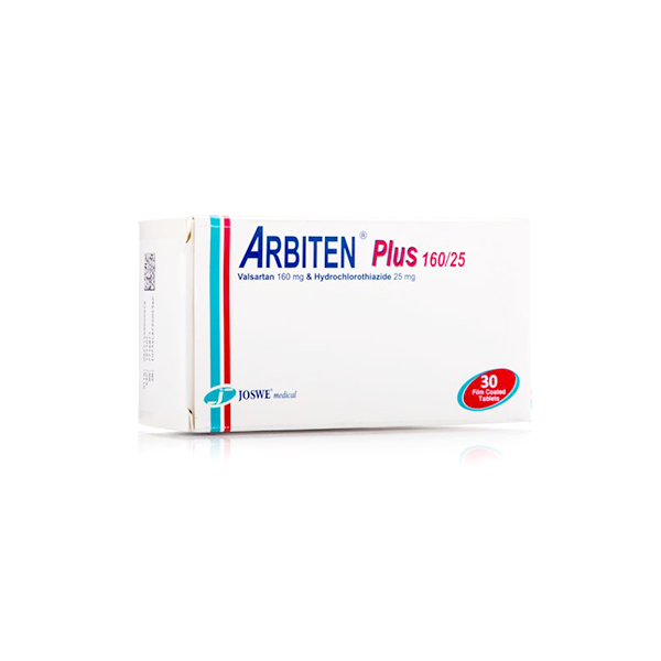 Arbiten Plus 160/25mg 30 Tablet