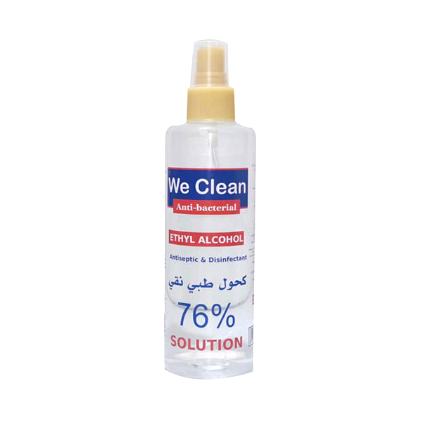We Clean Ethyl Alcohol 76% 250ml Spray