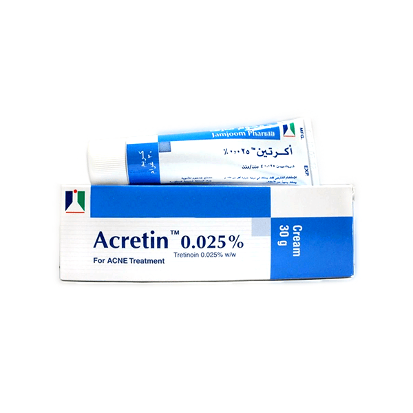 Acretin 0.025%w/w 30g Cream