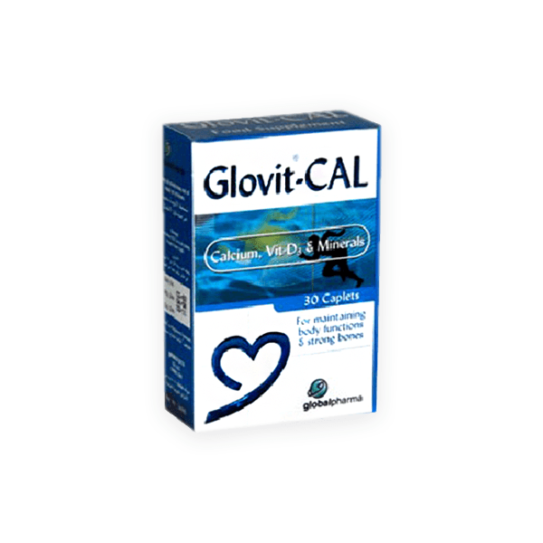 Glovit-Cal Calcium,VitaminD3,Minerals 30 Capsule