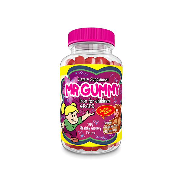 Mr Gummy Iron Grape For Children 100 Gummy
