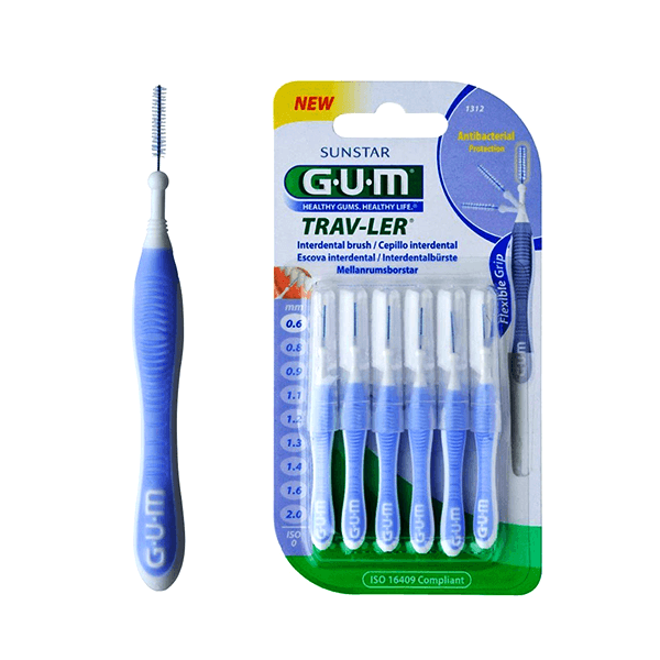 Gum (1312) Trav-Ler 0.6Mm Tooth Brush   