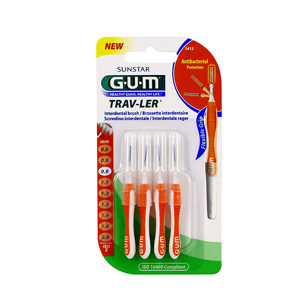 Gum (1412) Trav-Ler 0.9Mm Tooth Brush   