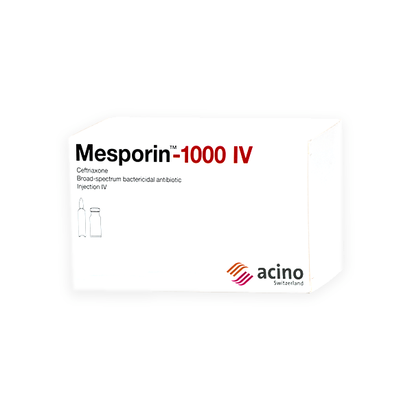 Mesporin 1000mg Vial+ 3.5 mlAmpoule (IV)