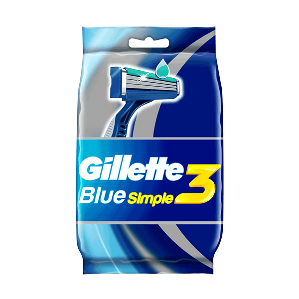 Gillette Blue Simple 3 4Piece