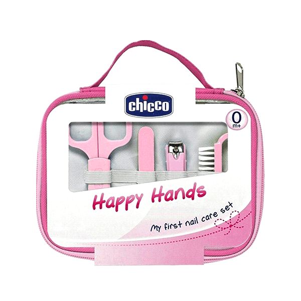 Chicco (501) Happy Hands Pink Nail Care Set 0+ mo