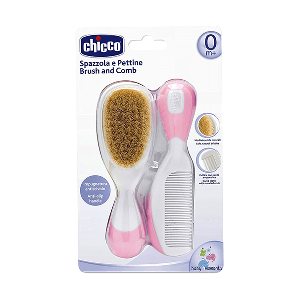 Chicco (87) Brush&Comb 0+ mo (Rose)