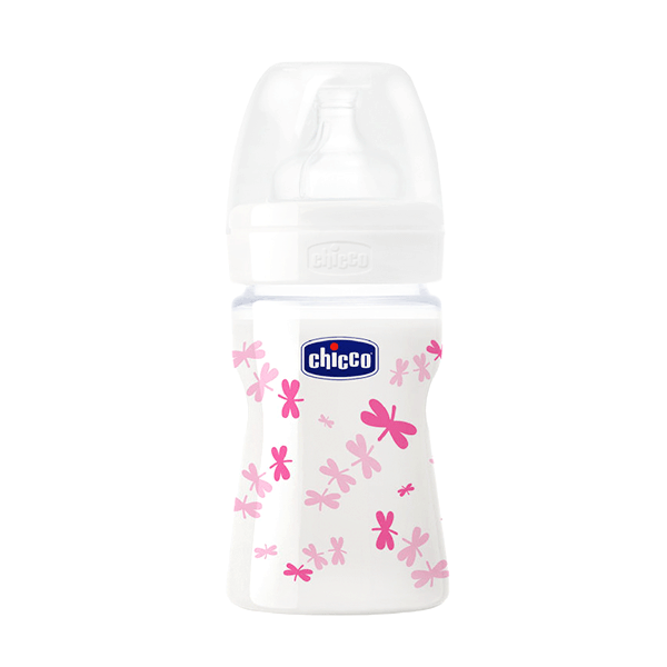 Chicco (13)Silicone Pink Bottle 0+ mo 150ml