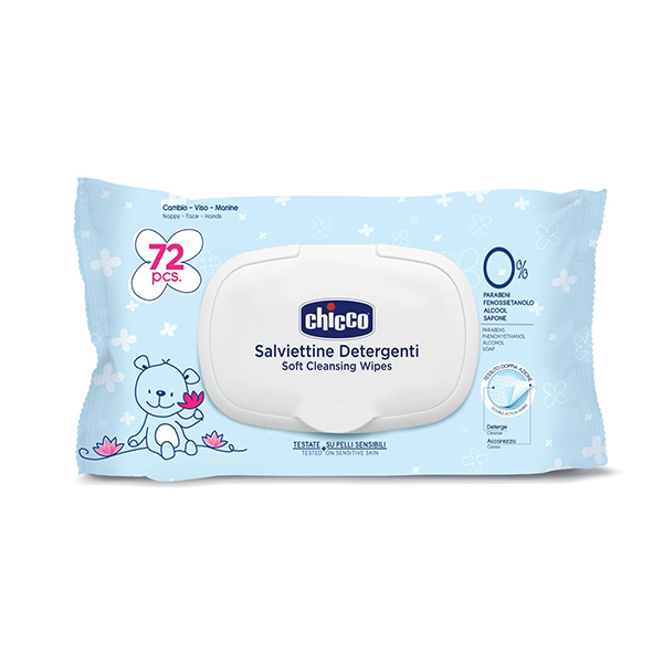 Chicco Cleansing Wipes Sensetive 72Piece