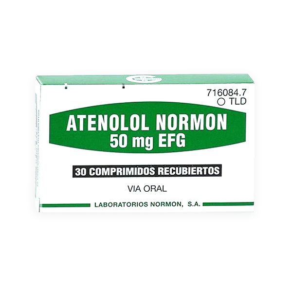 Atenolol 50mg 30 Tablet (Normon)