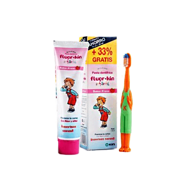 Kin Fluor Infantil Toothpaste+Brush