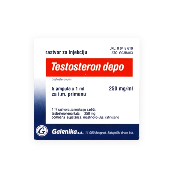 Testosteron Depo 250mg/ml Solution 1ml 5 Ampoule