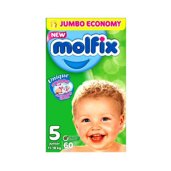 Molfix Shorts #5 (12-17Kg) 60 piece