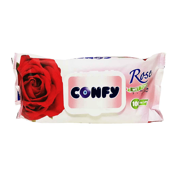 Confy Rose Wipes 100Piece