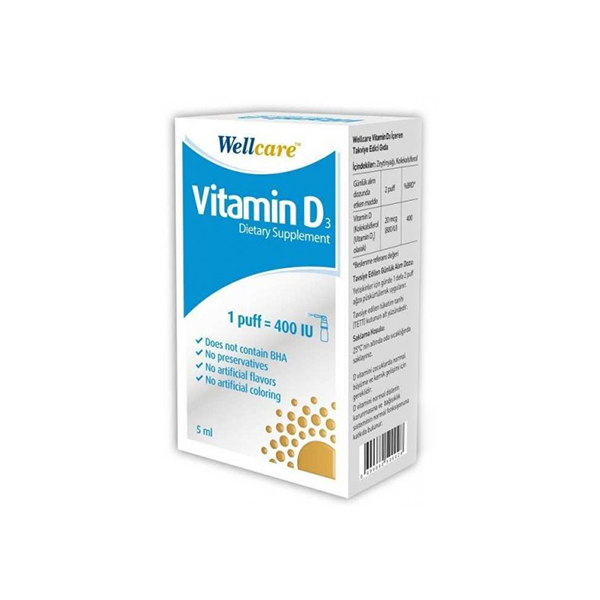 Well Care Vitamin D3 400 IU 5ml Spray