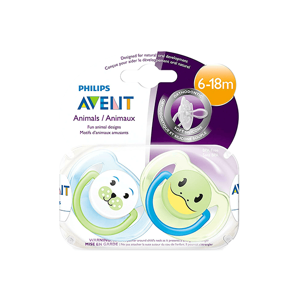 Avent (Scf182/24)Animal Design Soother 6-18 mo