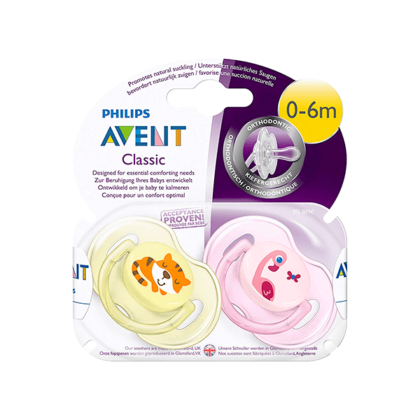 Avent (Scf169/26) Classic Pink Soother 0-6 mo