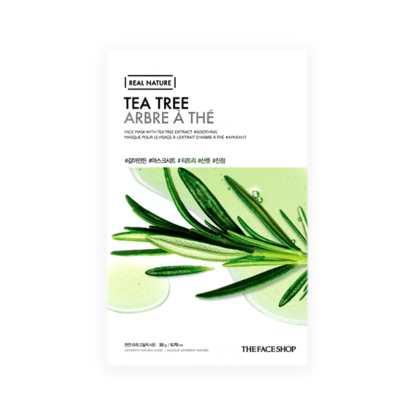 Mask Face Tea Tree 1 Sheet (Real Nature)
