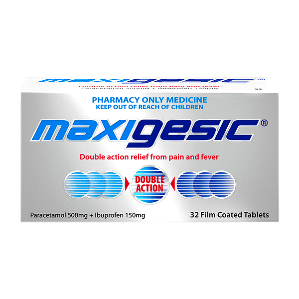 Maxigesic 500mg+150mg16 Tablet