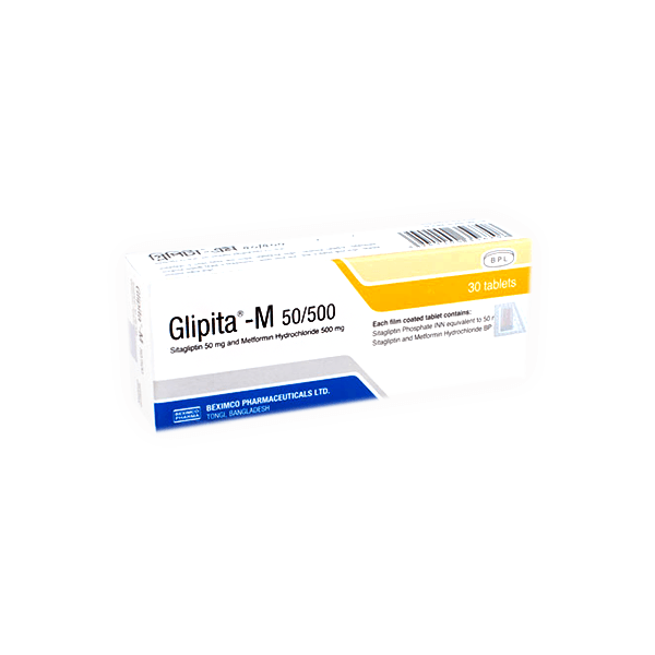 Glipita-M 50/500mg/mg 10 Tablet