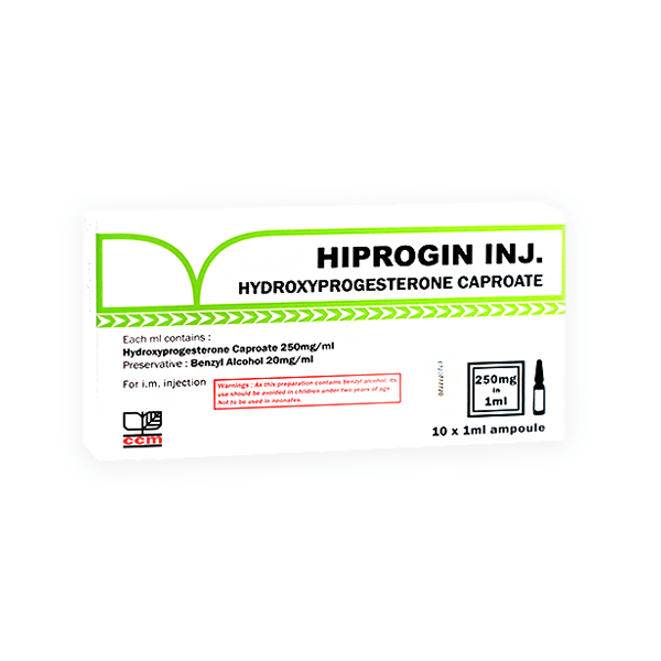 Hiprogin Injection 250mg/1ml 10 Ampoule